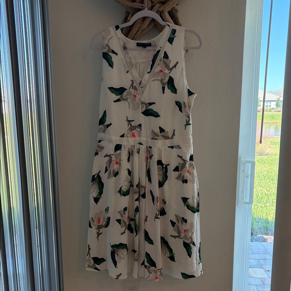 Banana Republic Kids Floral Dress - White and Green